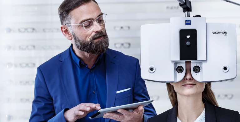 Sehtest beim Augenoptiker